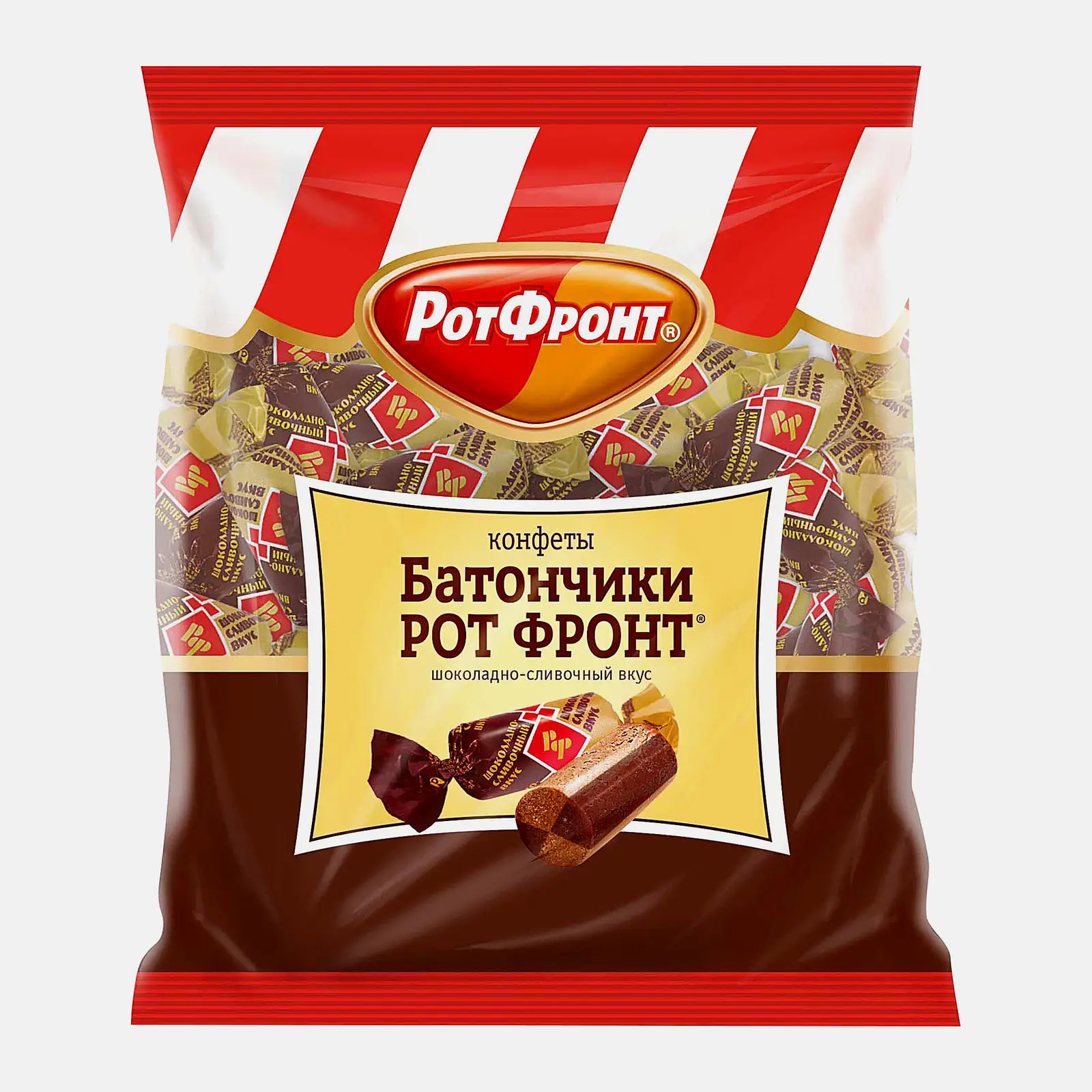 Конфеты Рот фронт Батончики шоколадно-сливочный вкус 250г