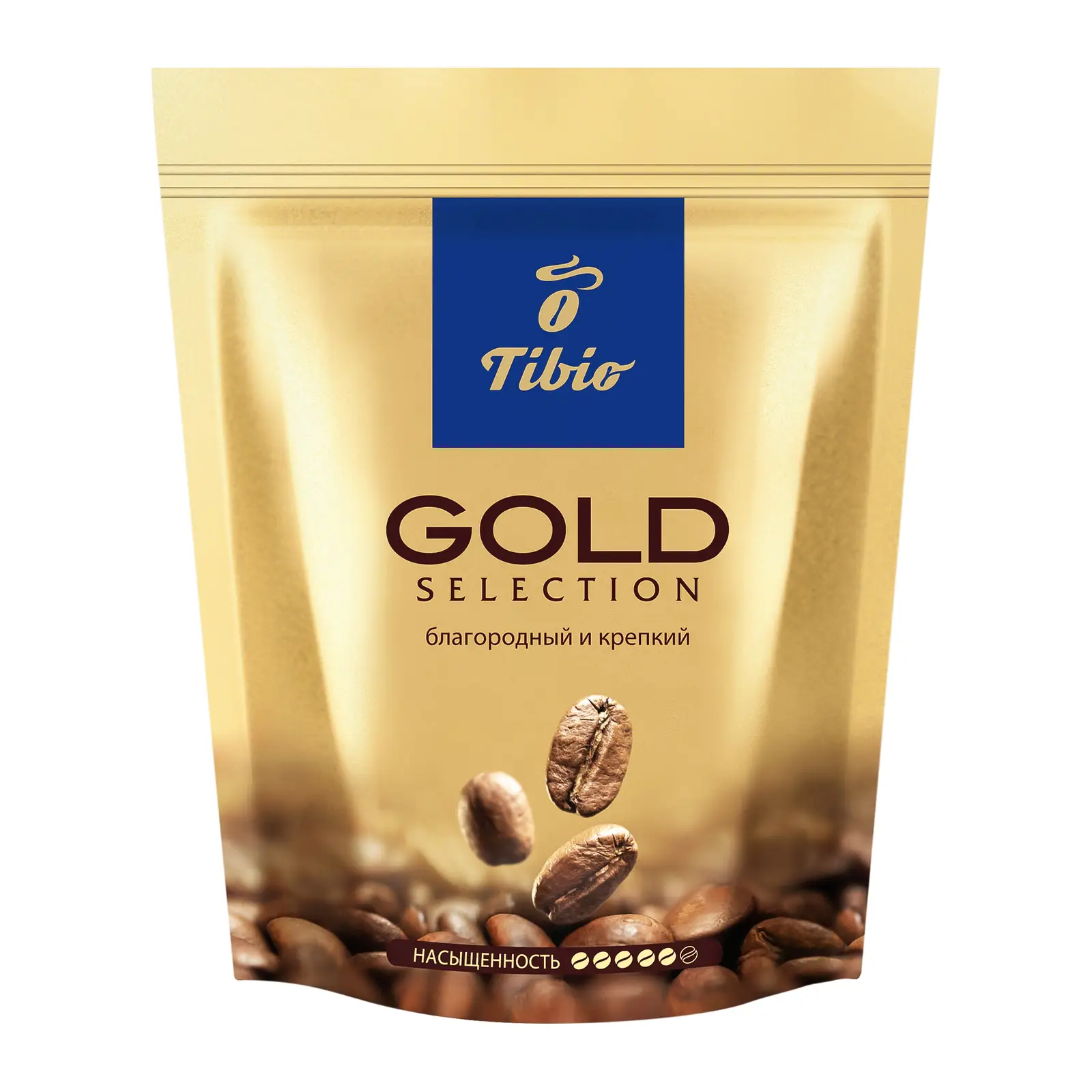 Изображение товара Кофе растворимый Tibio Tchibo Gold Selection 75г - натуральный сублимированный кофе