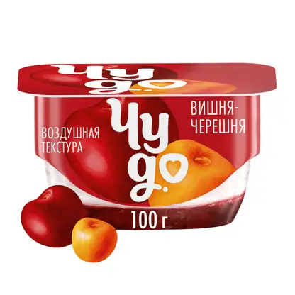 Изображение товара Десерт творожный Чудо Вишня черешня 4% 100г