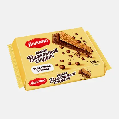 Вафельный сэндвич с воздушной начинкой Яшкино 180г