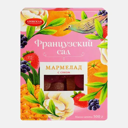 Мармелад Французский сад с натуральным соком Азовская КФ 300г