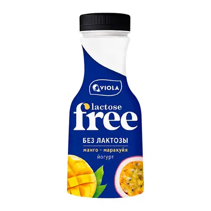 Изображение товара Йогурт Viola Free Манго-маракуйя безлактозный 1.1% 270г