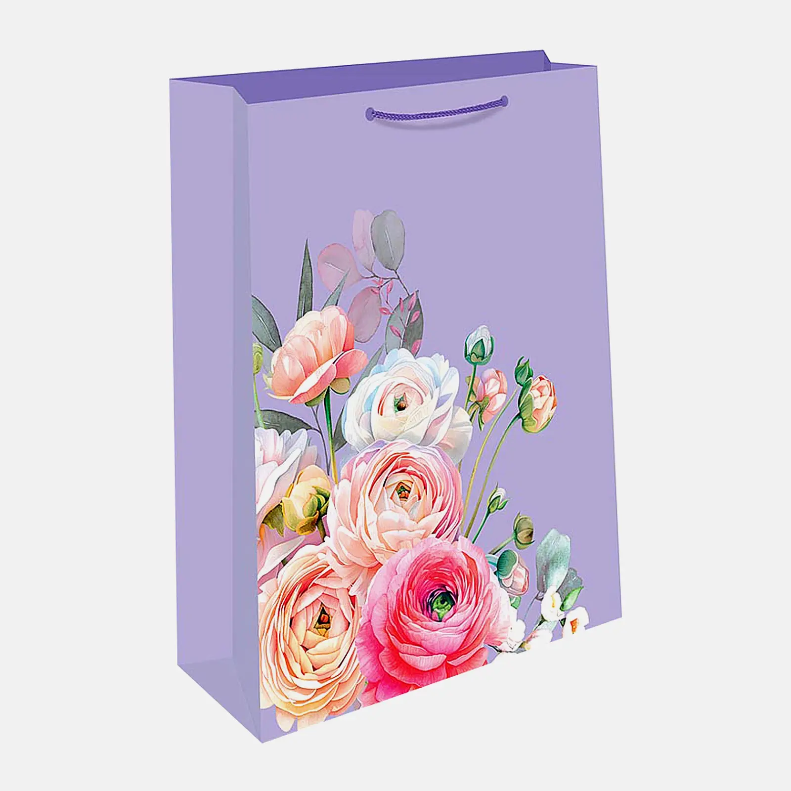 Подарочный пакет бумажный 18*22.3*10см в ассортименте