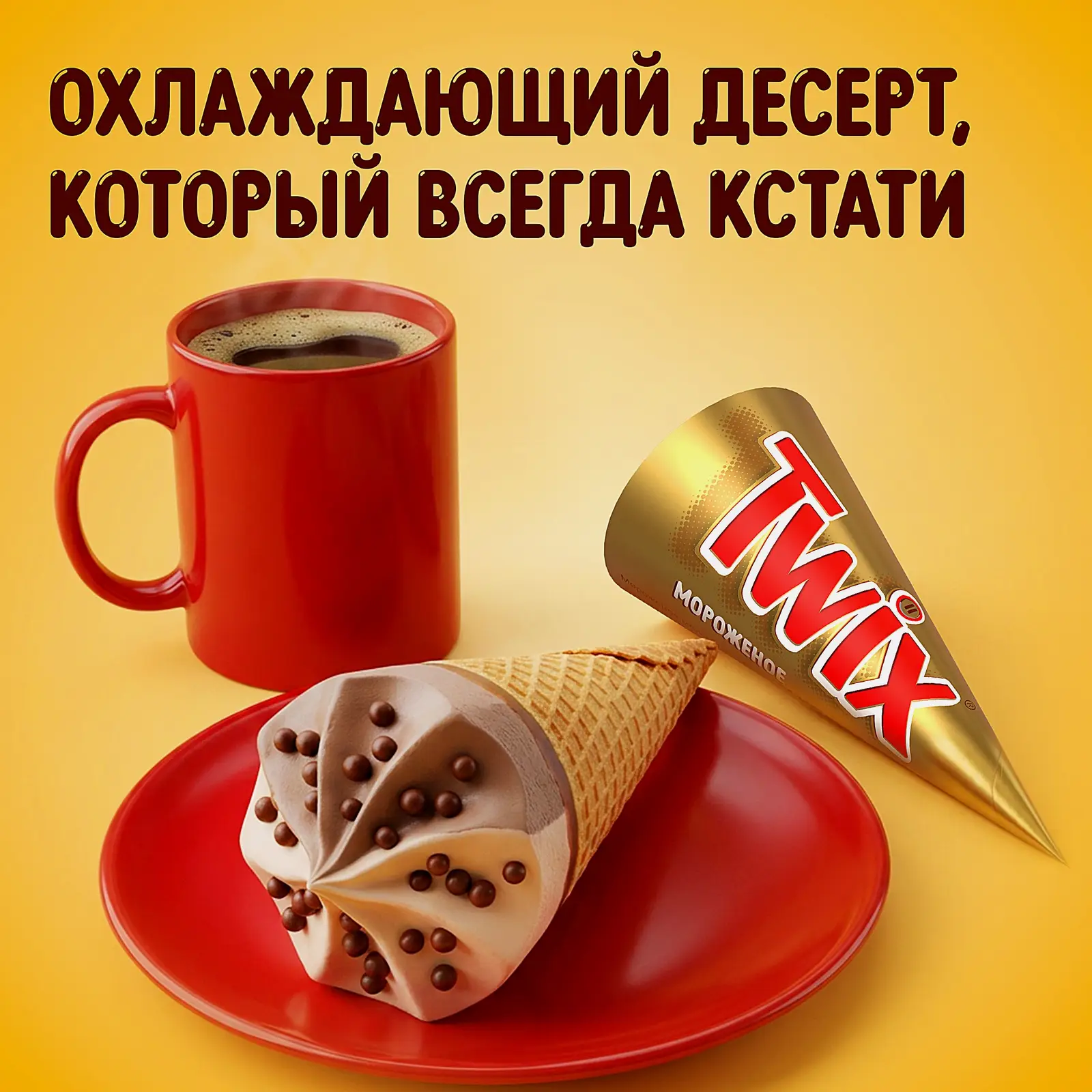 Мороженое Twix рожок двухслойный карамель рисовые шарики в молочном шоколаде 60г - фото 5
