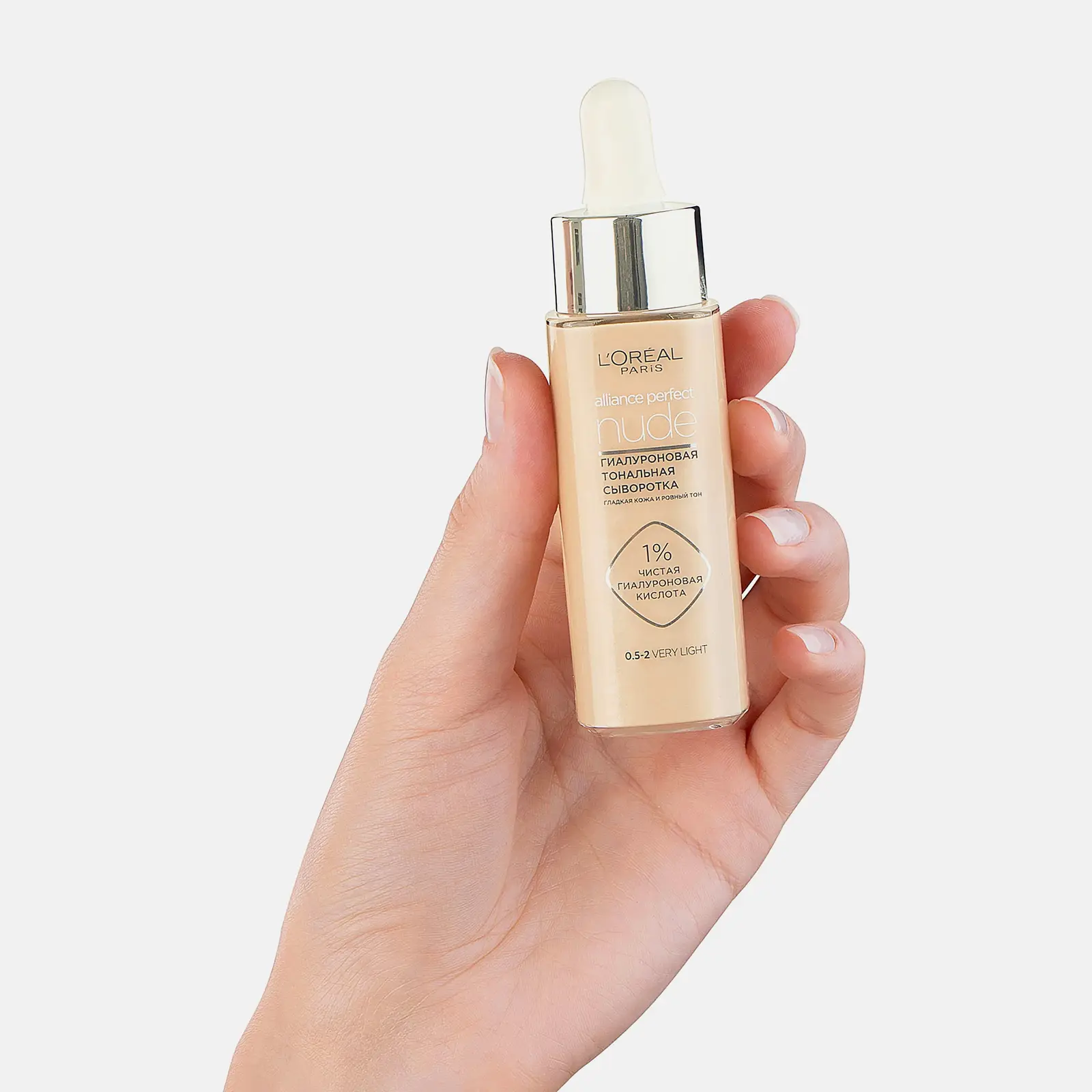 Тональная сыворотка L’Oréal Paris Alliance Perfect Nude гиалуроновая 0.5-2. 
