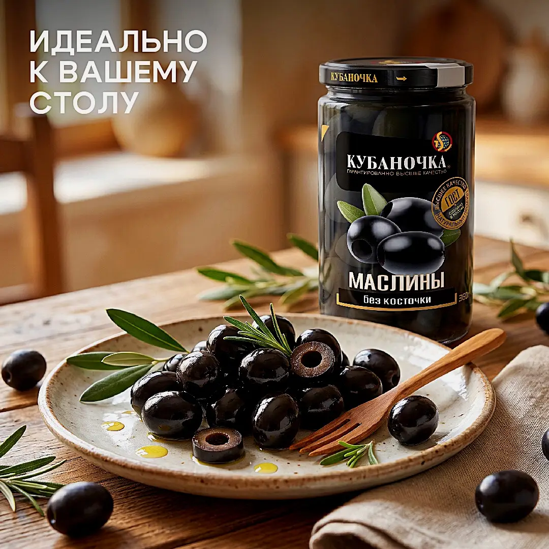 Маслины без косточки крупные Кубаночка 360г - фото 4