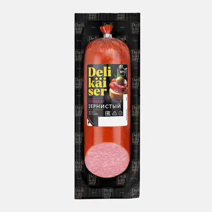 Сервелат Зернистый варено-копченый Delikaiser 250г