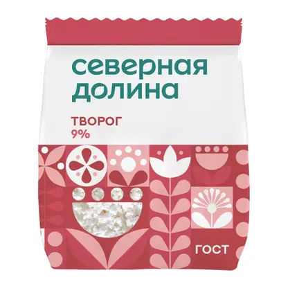 Изображение товара Творог Северная долина 9% 300г