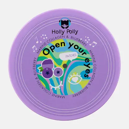 Патчи для глаз Holly Polly Open Your Eyes коллаген экстракт черники 60шт