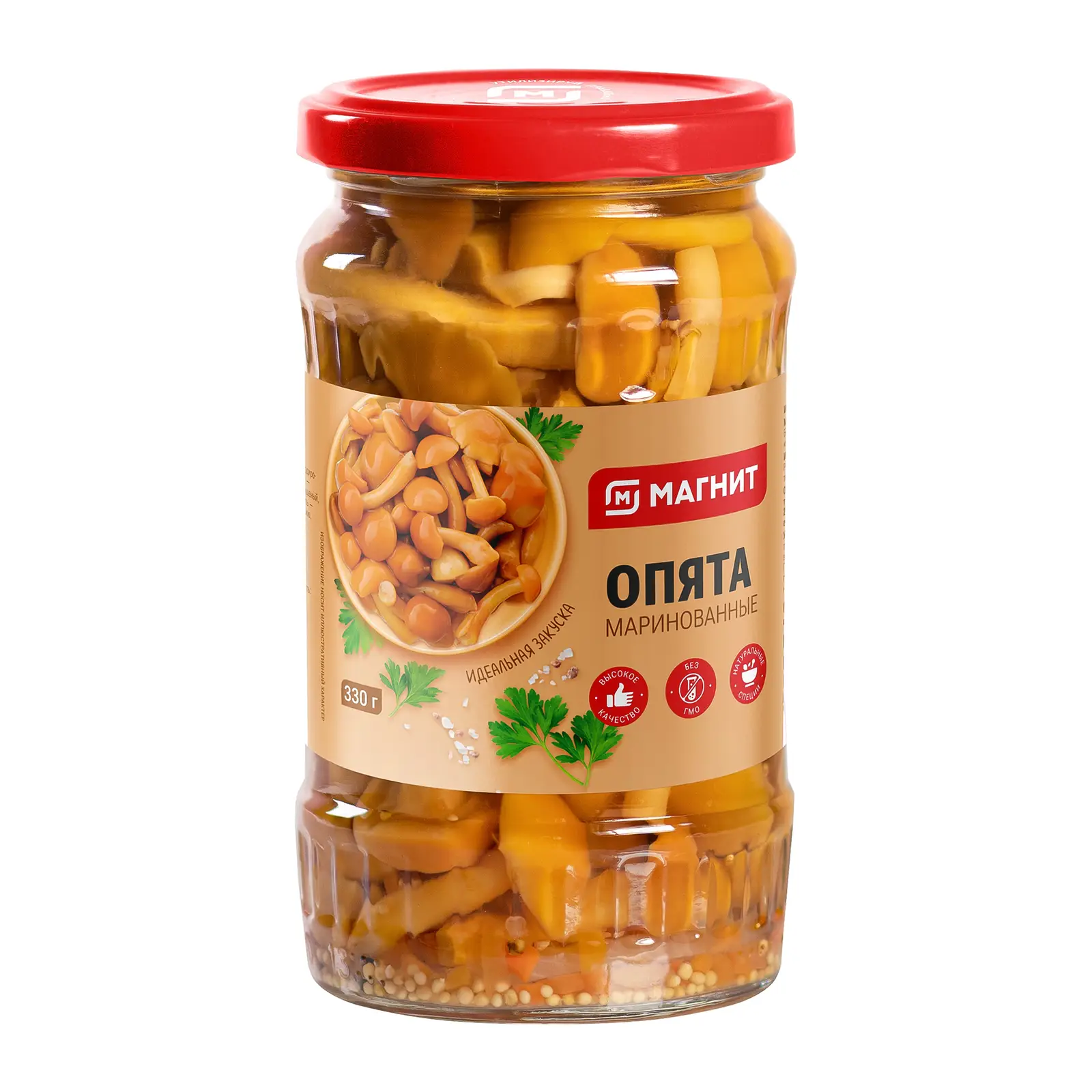Изображение товара Грибы Магнит Опята маринованные 330г