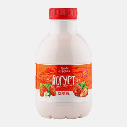 Йогурт Здоровье из Предгорья Клубничный 2.5% 500г