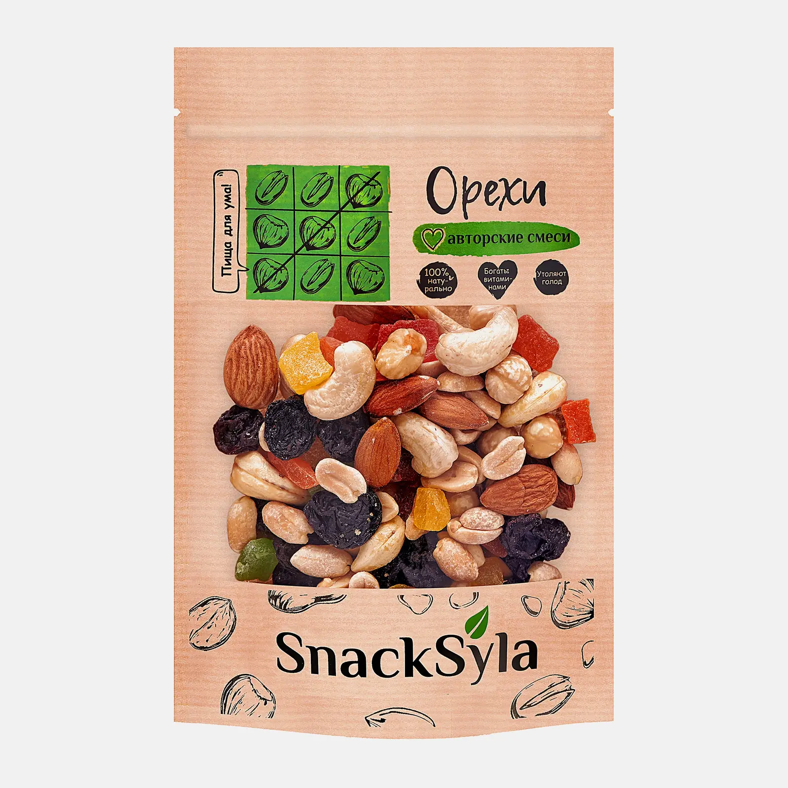 Коктейль из орехов и ягод Snacksyla 100г