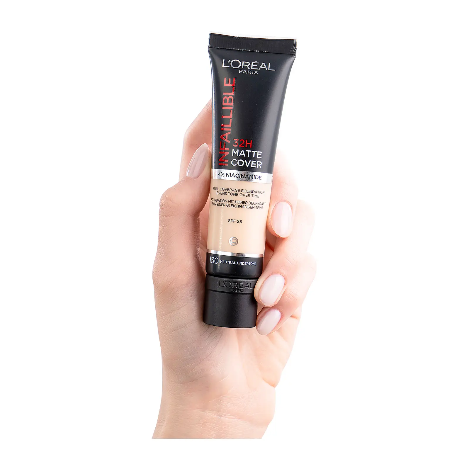 Тональный крем L’Oréal Paris Infaillible ультраматирующий стойкий 32ч Матовое покрытие тон 130