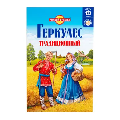 Изображение товара Хлопья овсяные Русский продукт Геркулес традиционный 500г