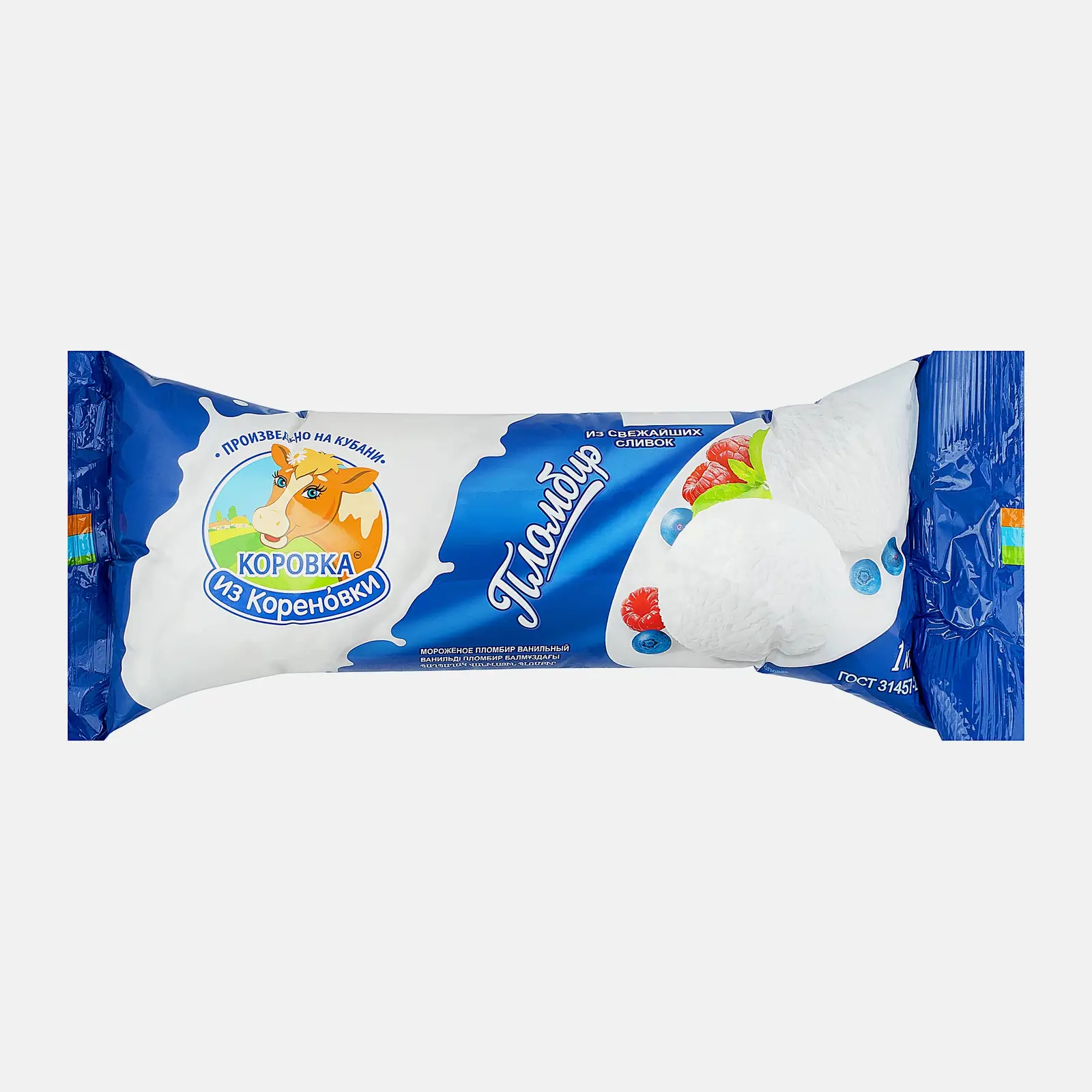 Изображение товара Мороженое Коровка из Кореновки Пломбир 15% 1кг