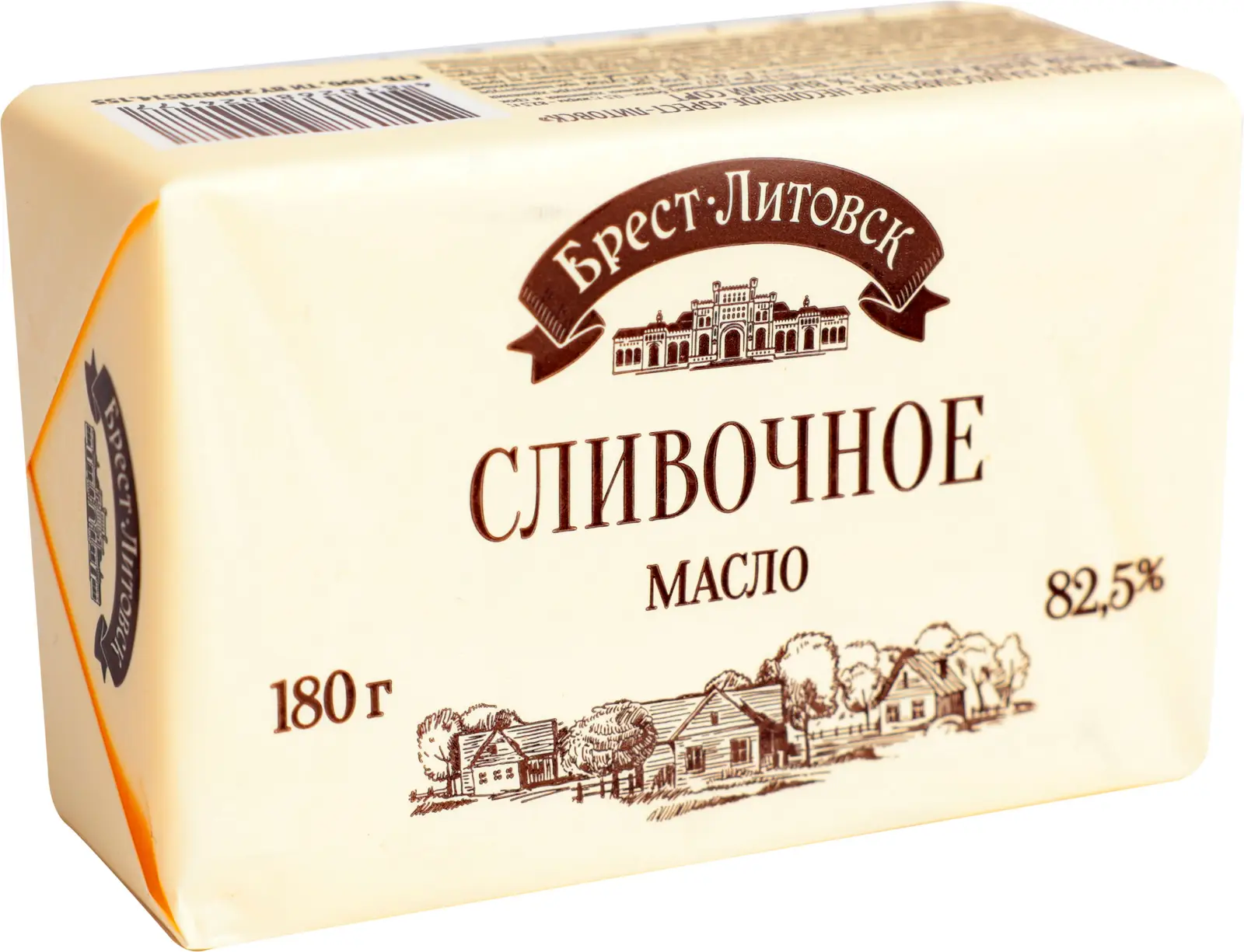 Масло сладко-сливочное Брест-Литовск 82.5% 180г — в каталоге на сайте сети  Магнит | Краснодар