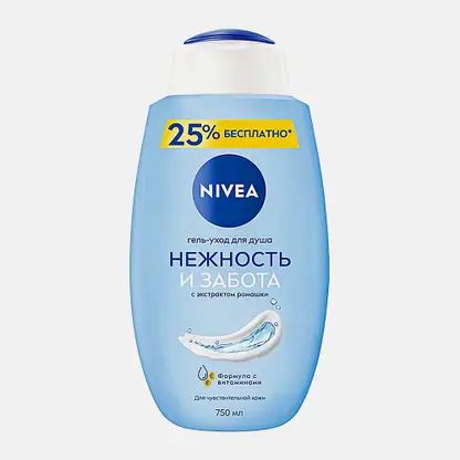 Гель-уход для душа Нежность и забота NIVEA 750мл