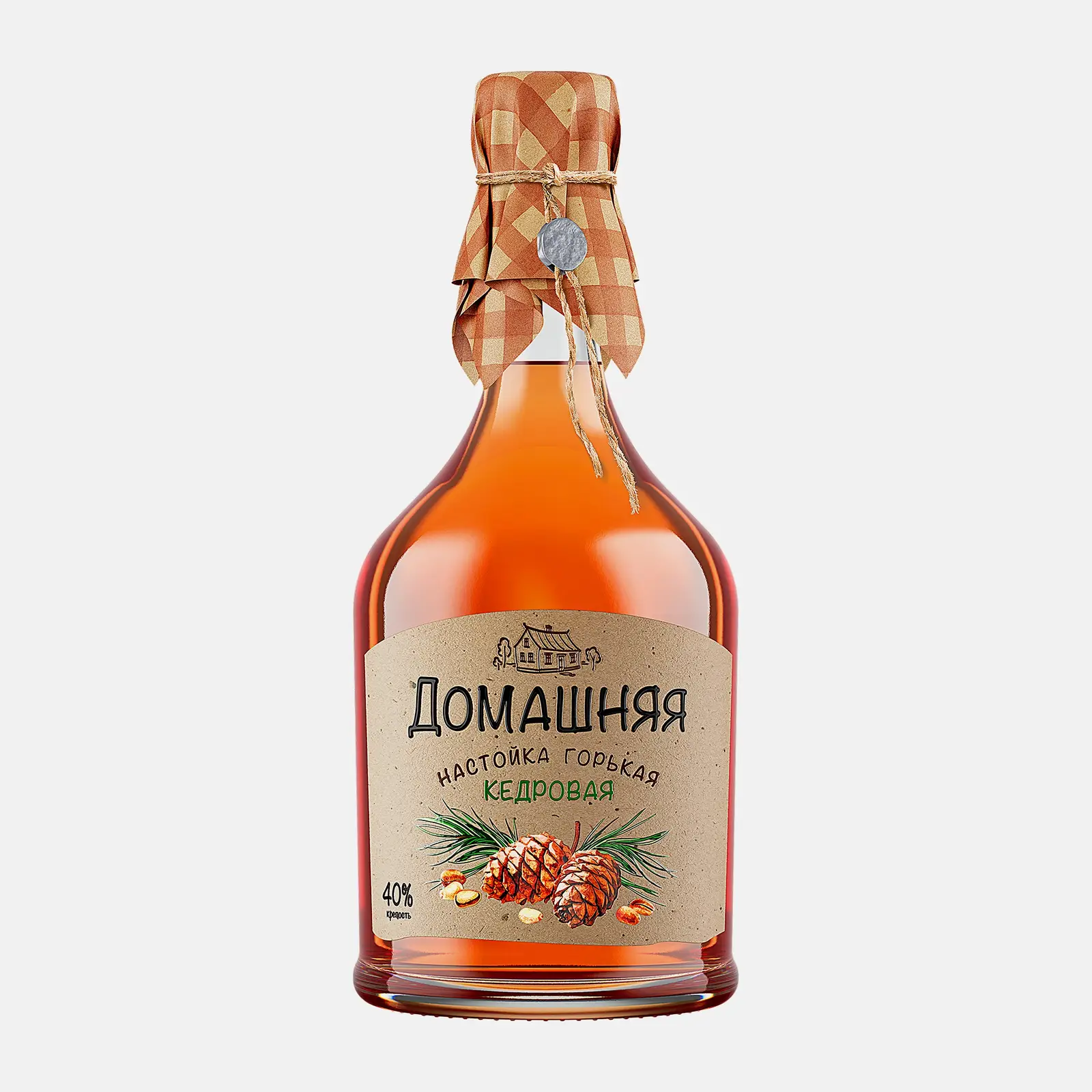 Настойка горькая Питейный дом Домашняя Кедр 40% 500мл Настойка горькая Питейный дом Домашняя Кедр 40% 500мл