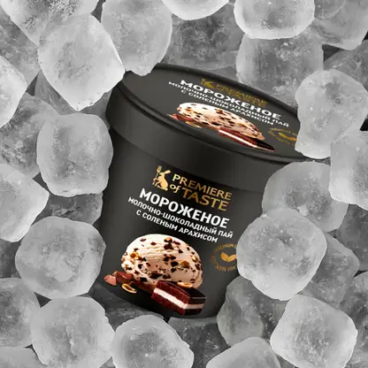 Изображение товара Мороженое Молочно-шоколадное пай Premiere оf Taste 330г