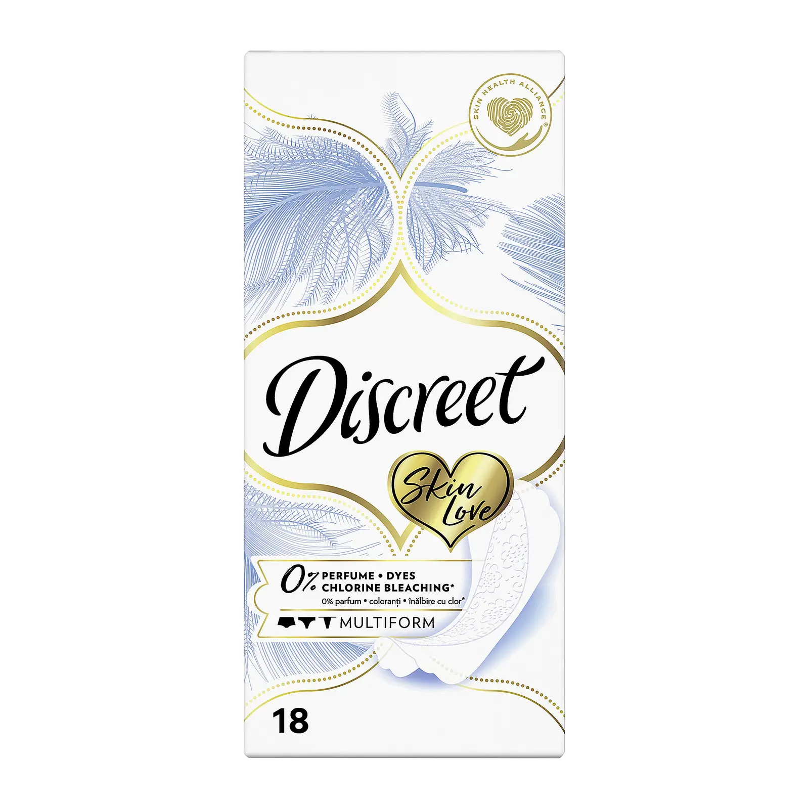 Прокладки ежедневные Discreet Skin Love Multiform 18шт