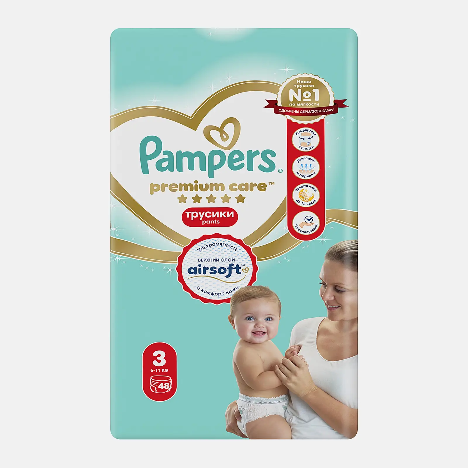 Трусики Pampers Premium Care Midi 6-11кг 48шт Трусики Pampers Premium Care Midi 6-11кг 48шт