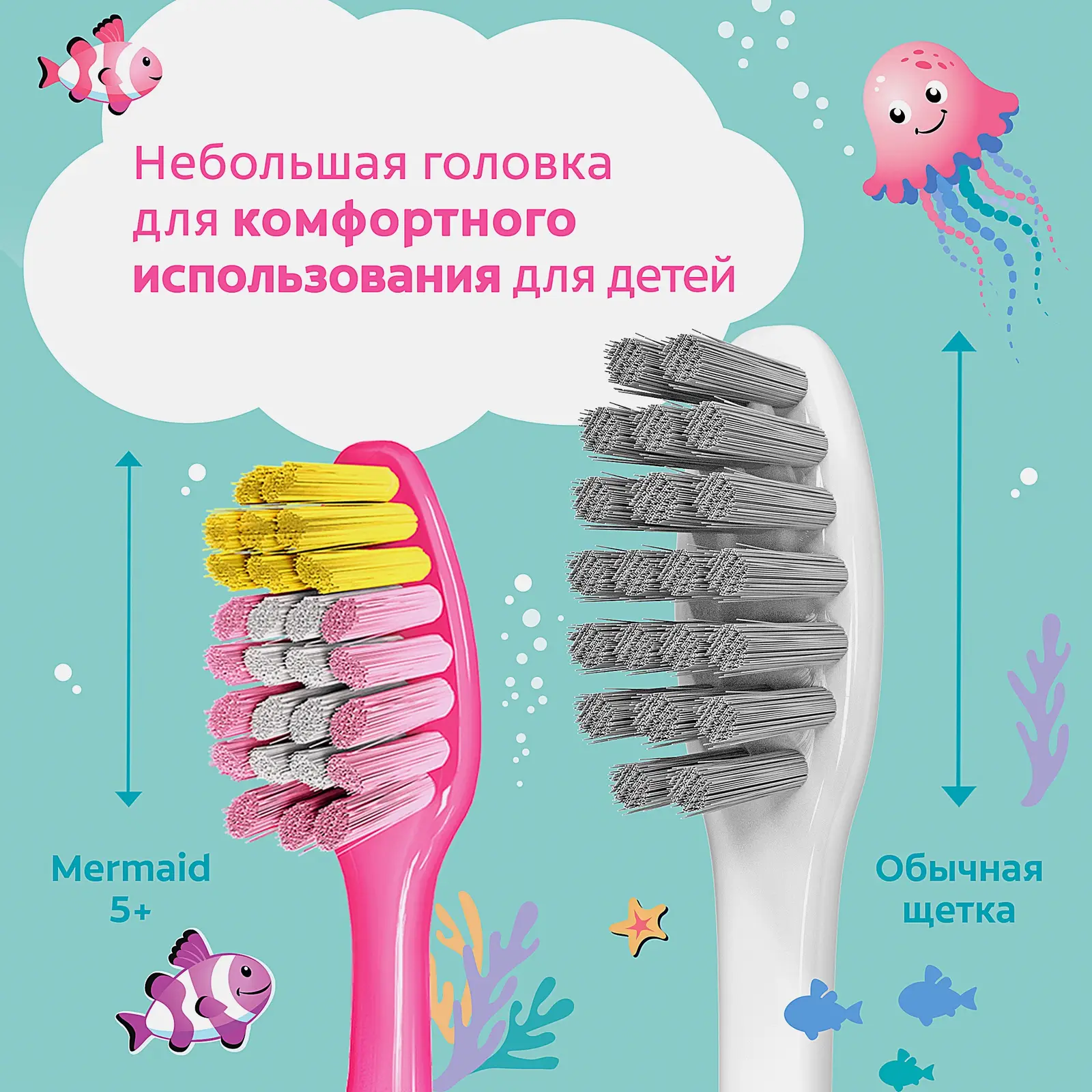 Зубная щётка Colgate Barbie StarSmile детская 5+ супермягкая 28г - фото 14