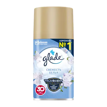 Изображение товара Сменный баллон для освежителя воздуха Glade Automatic Свежесть белья 269мл