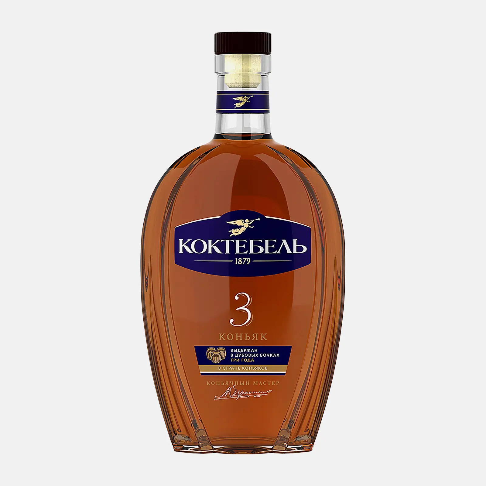 Изображение товара Коньяк Коктебель 3 года 40% 0.5л высокий класс российского производства