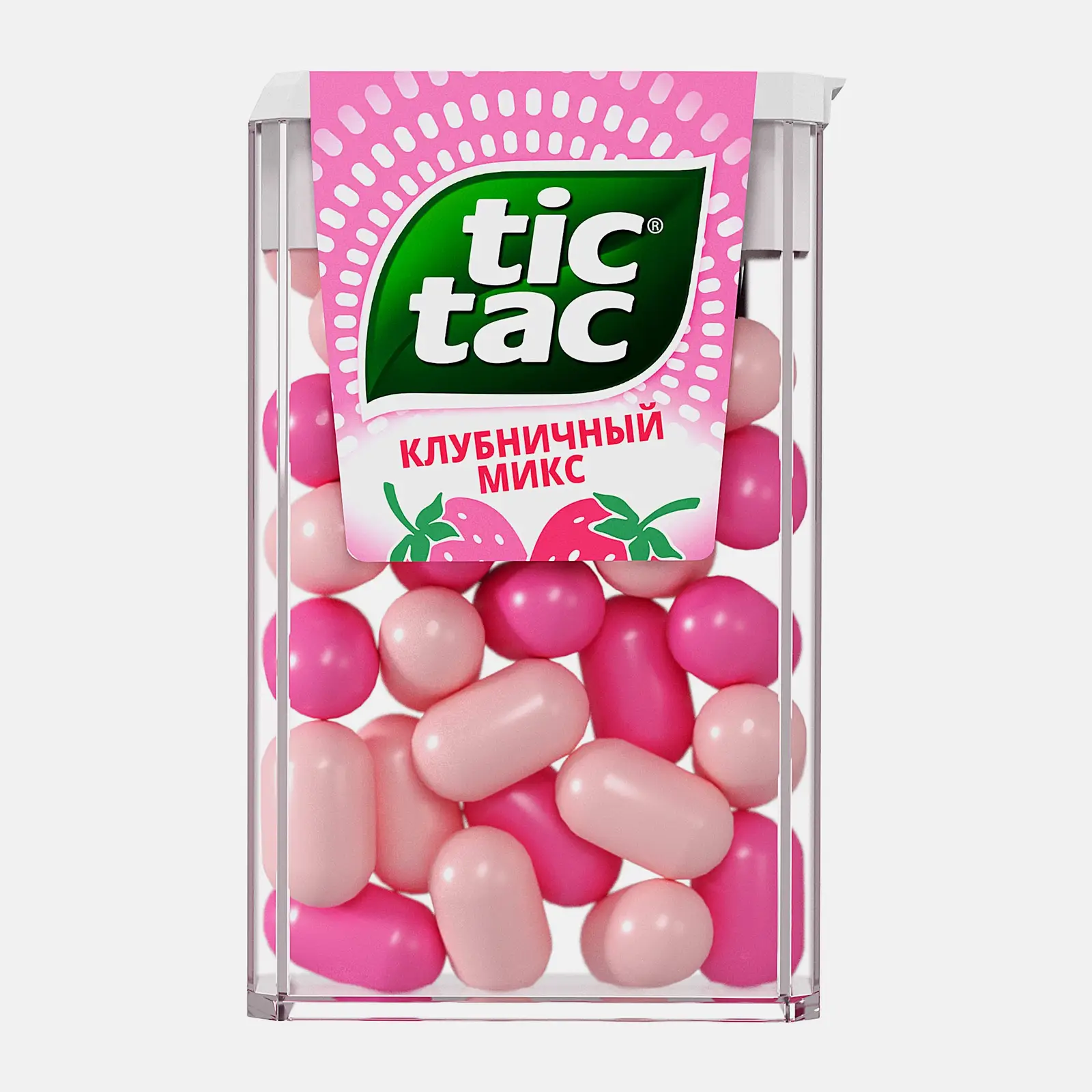 Изображение товара Драже-клубника Tic Tac 16 г освежающий вкус и яркая свежесть