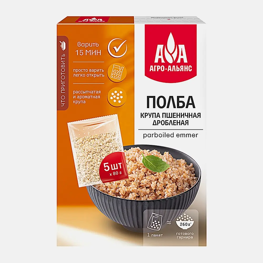 Полба Агро-Альянс Дробленая 400г