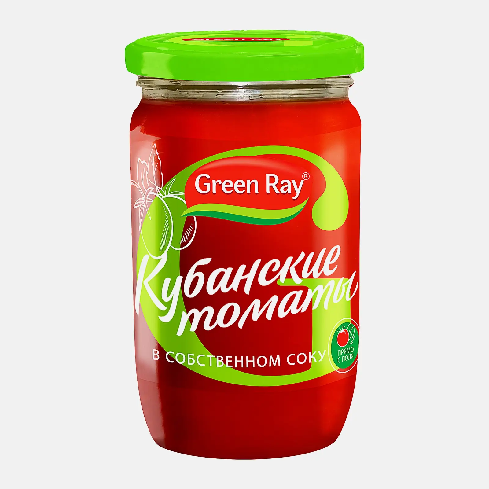 Томаты Green Ray Кубанские в собственном соку 680г