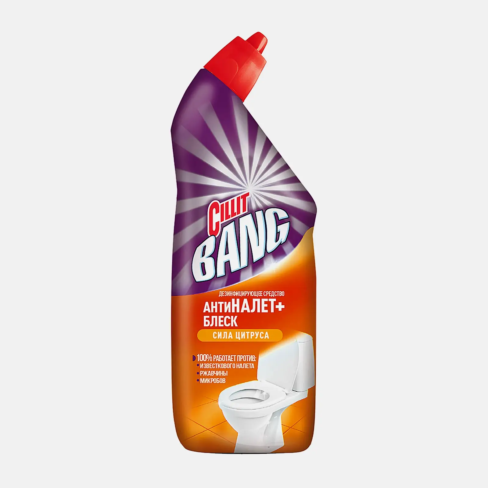 Изображение товара Гель для туалета Cillit Bang Антиналет + блеск Сила цитруса 750 мл