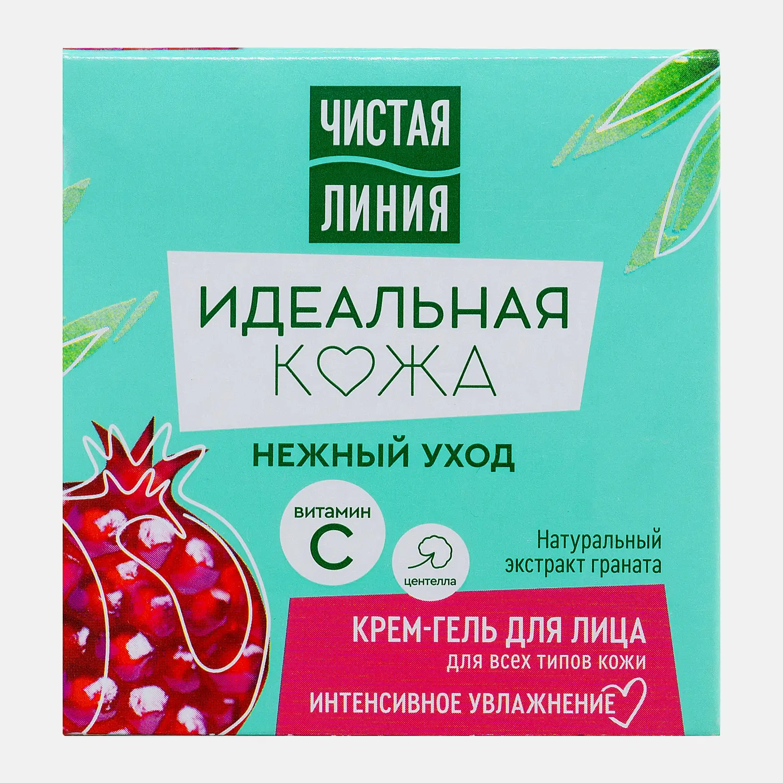 Крем-гель для лица для нормальной и комбинированной кожи Идеальная кожа Чистая линия 45мл