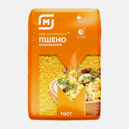 Пшено Магнит шлифованное 800г