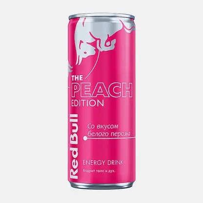 Энергетический напиток со вкусом белого персика Red Bull Peach Edition 250мл