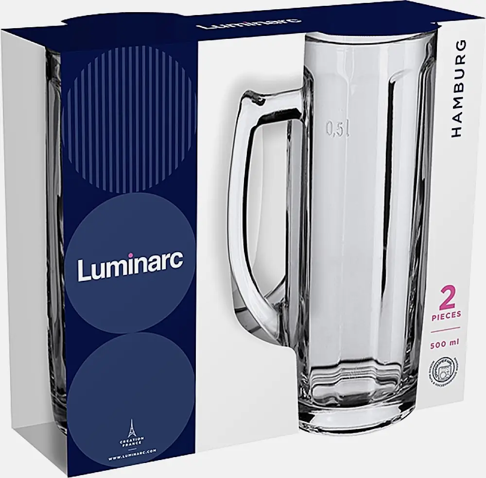 Набор кружек для пива Luminarc Гамбург 500мл 2шт