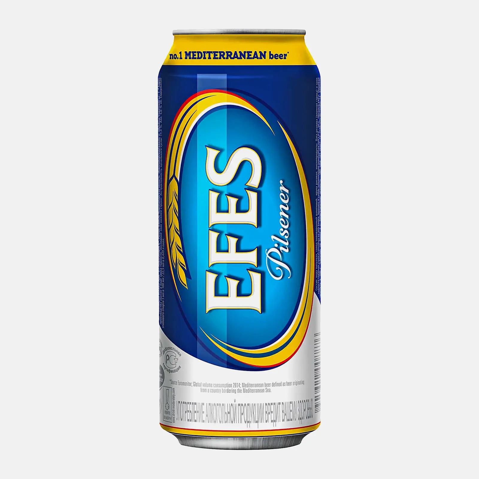 Изображение товара Пиво Efes Pilsener светлое 5% 450мл