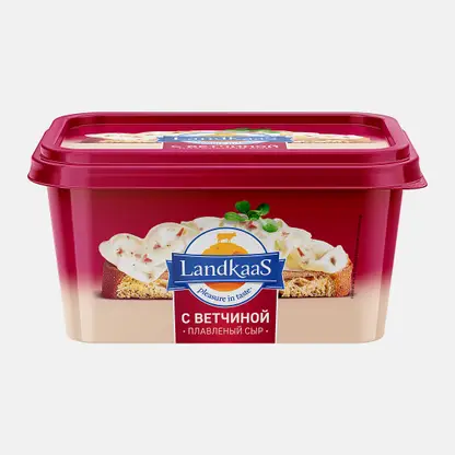 Плавленый сыр с ветчиной Landkaas 50% 350г