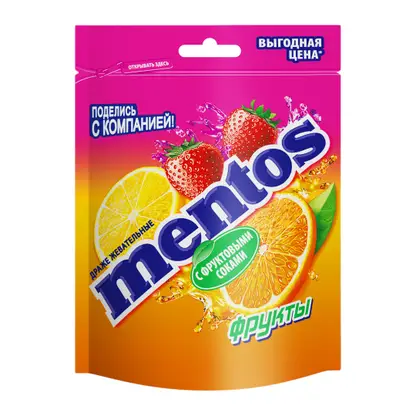 Изображение товара Драже c фруктовыми соками Mentos 95г
