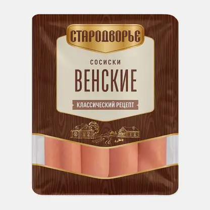 Сосиски Стародворье Венские вареные 600г