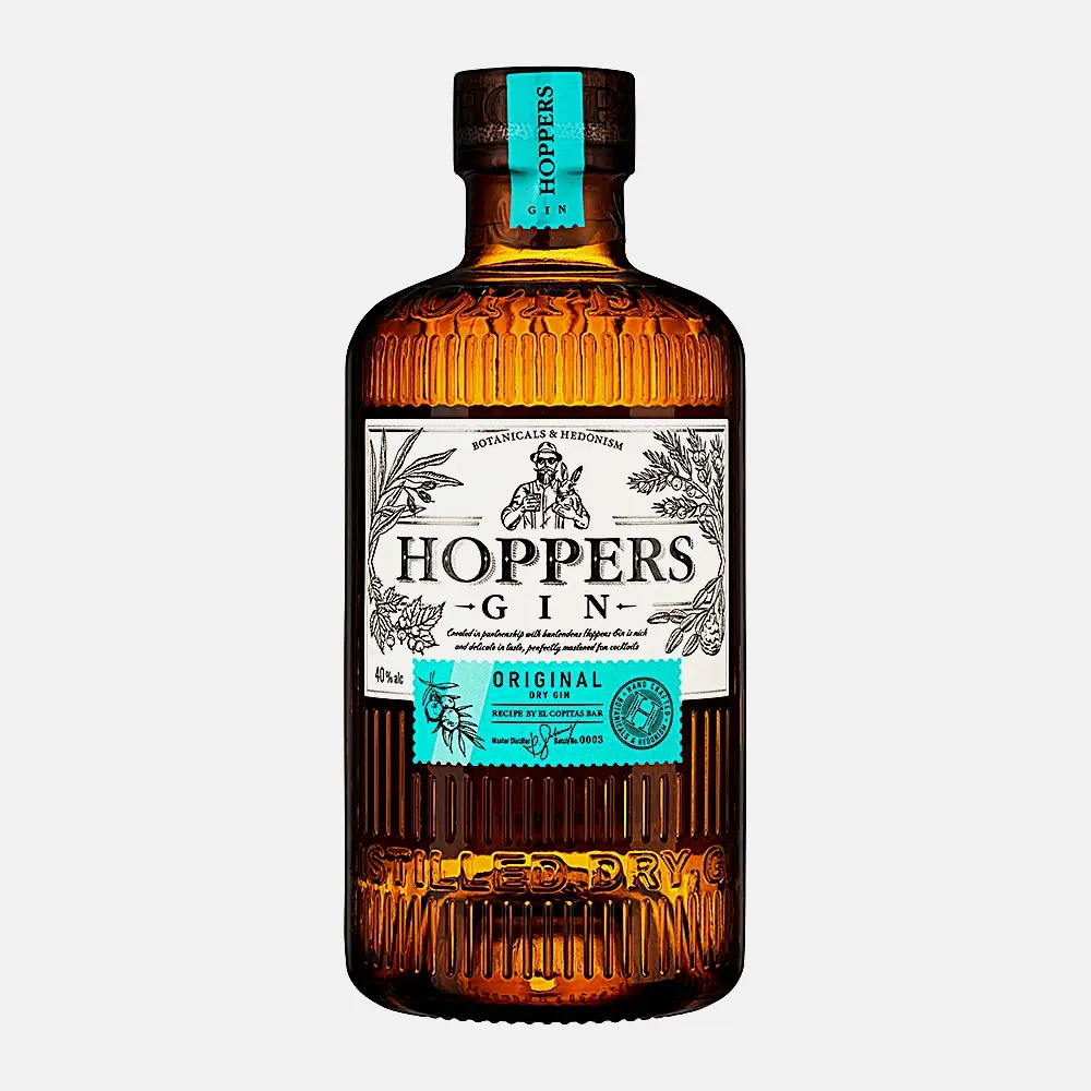 Джин Hoppers Original Dry 40% 500мл Джин Hoppers Original Dry 40% 500мл