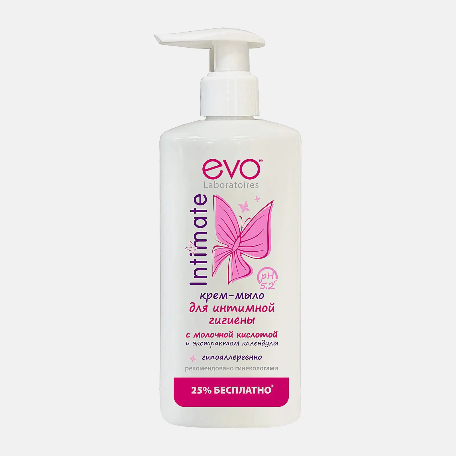 Крем-мыло для интимной гигиены Evo Intimate Экстракт календулы 250мл