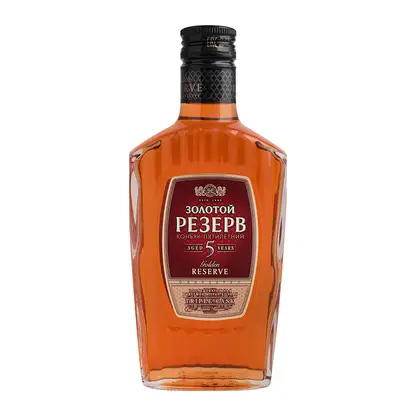 Изображение товара Коньяк Золотой резерв 5 лет 40 250 мл - элитный российский коньяк с выдержкой