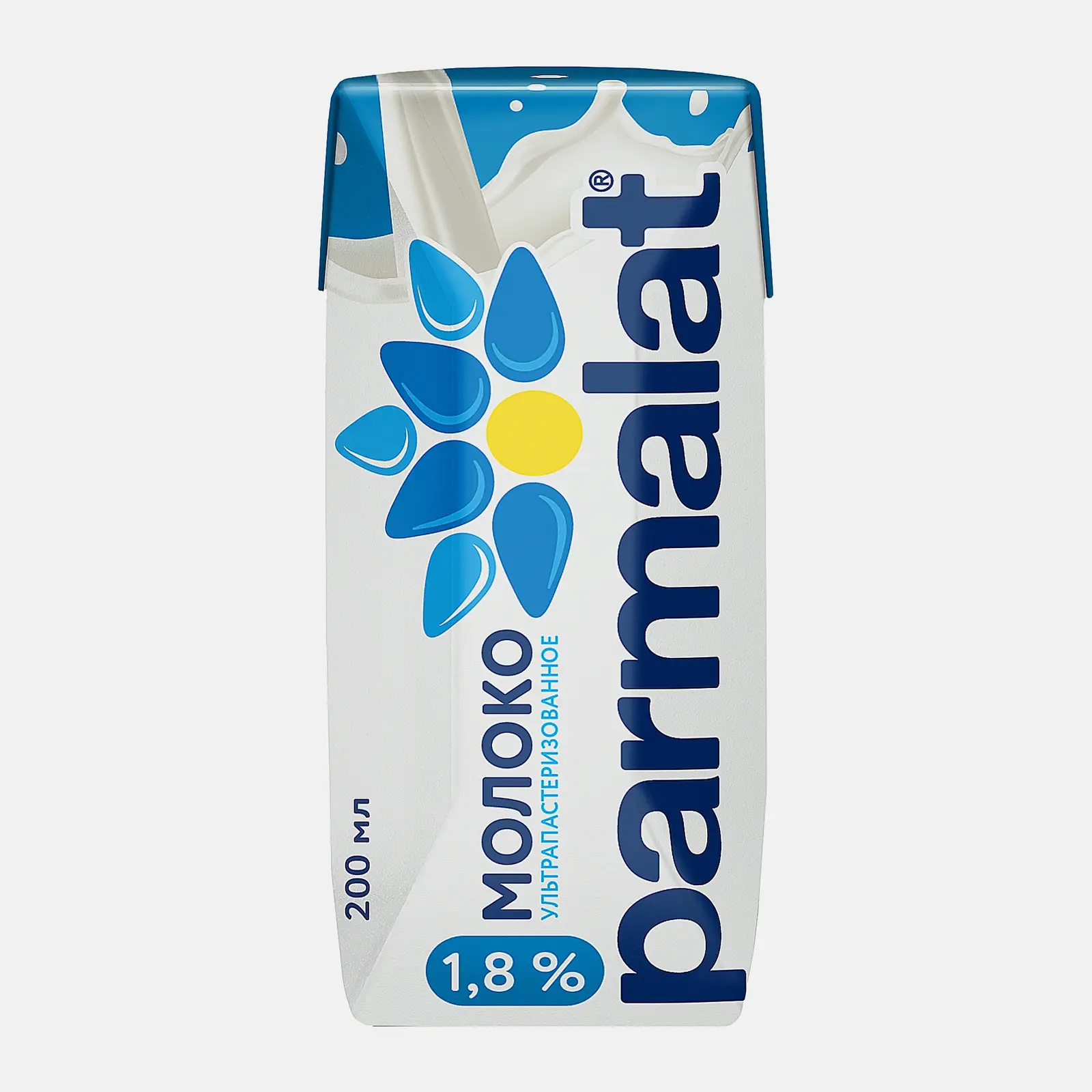 Молоко Parmalat ультрапастеризованное 1.8% 200мл
