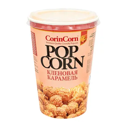 Изображение товара Попкорн Corincorn клен-карамель 90г сладкий хрустящий снек