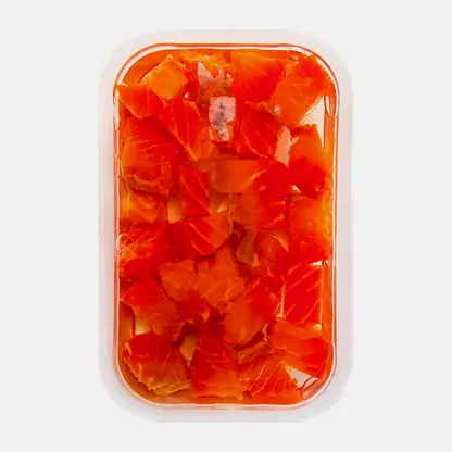 Форель радужная слабосоленая кусочки в масле Fishbergen 120г