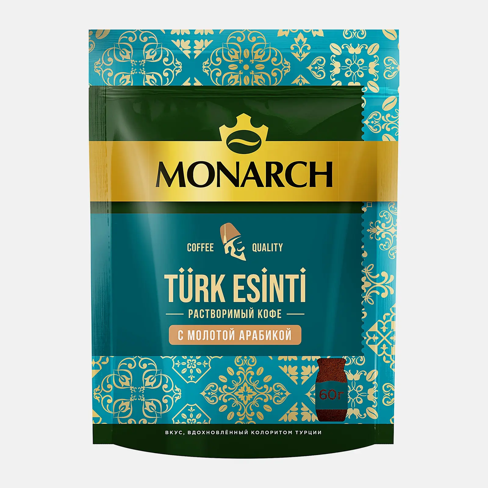 Изображение товара Растворимый кофе натуральный порошкообразный Monarch Turk Esinti 60г