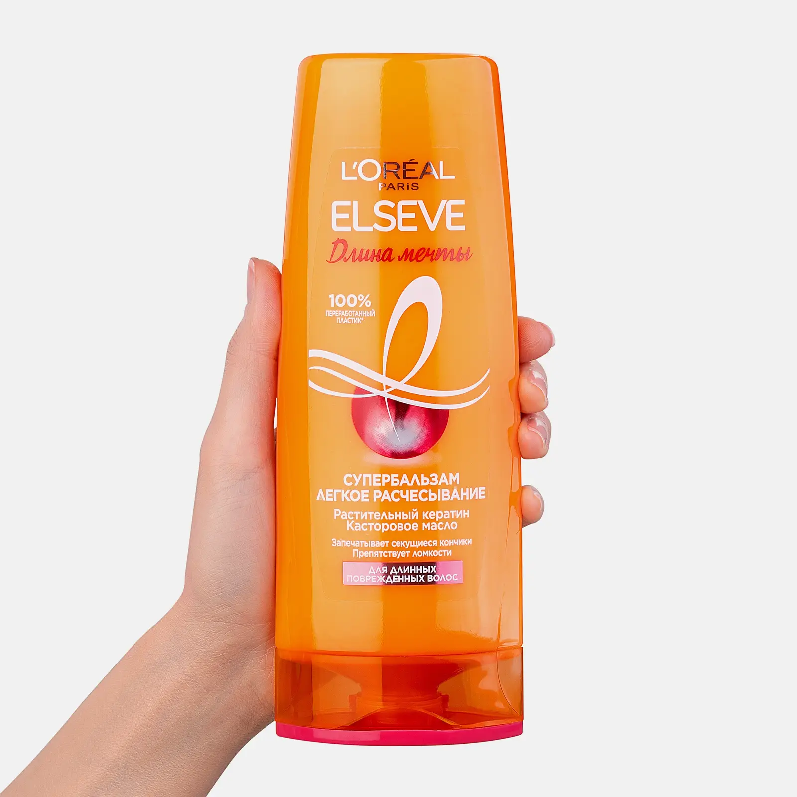 Супер-бальзам L’Oréal Paris Elseve Легкое расчесывание Длина мечты для длинных поврежденных волос 400мл