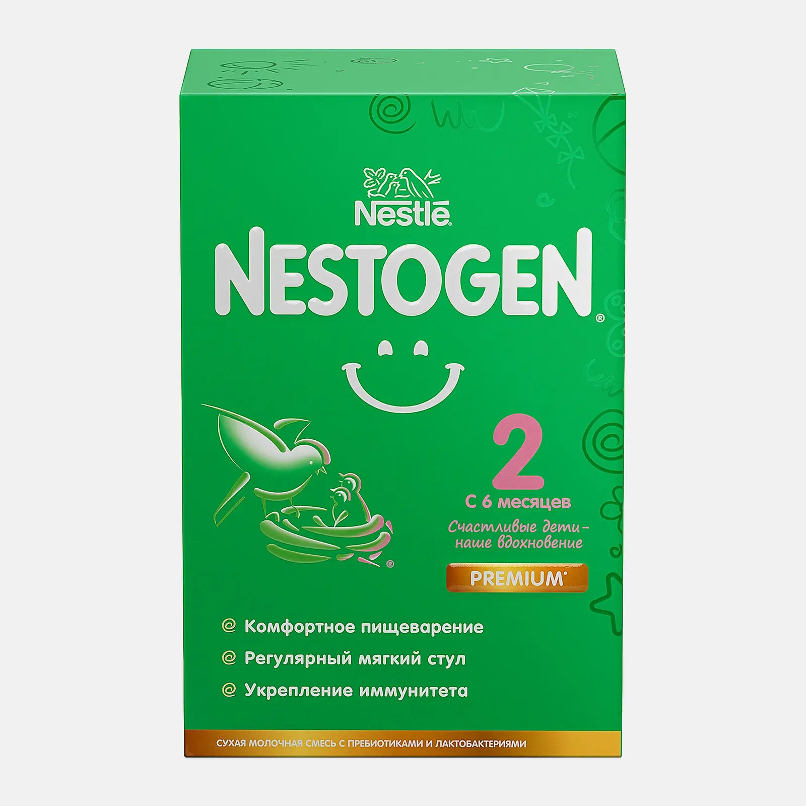 Сухая смесь 2 молочная с 6 до 12 месяцев Nestogen 600г