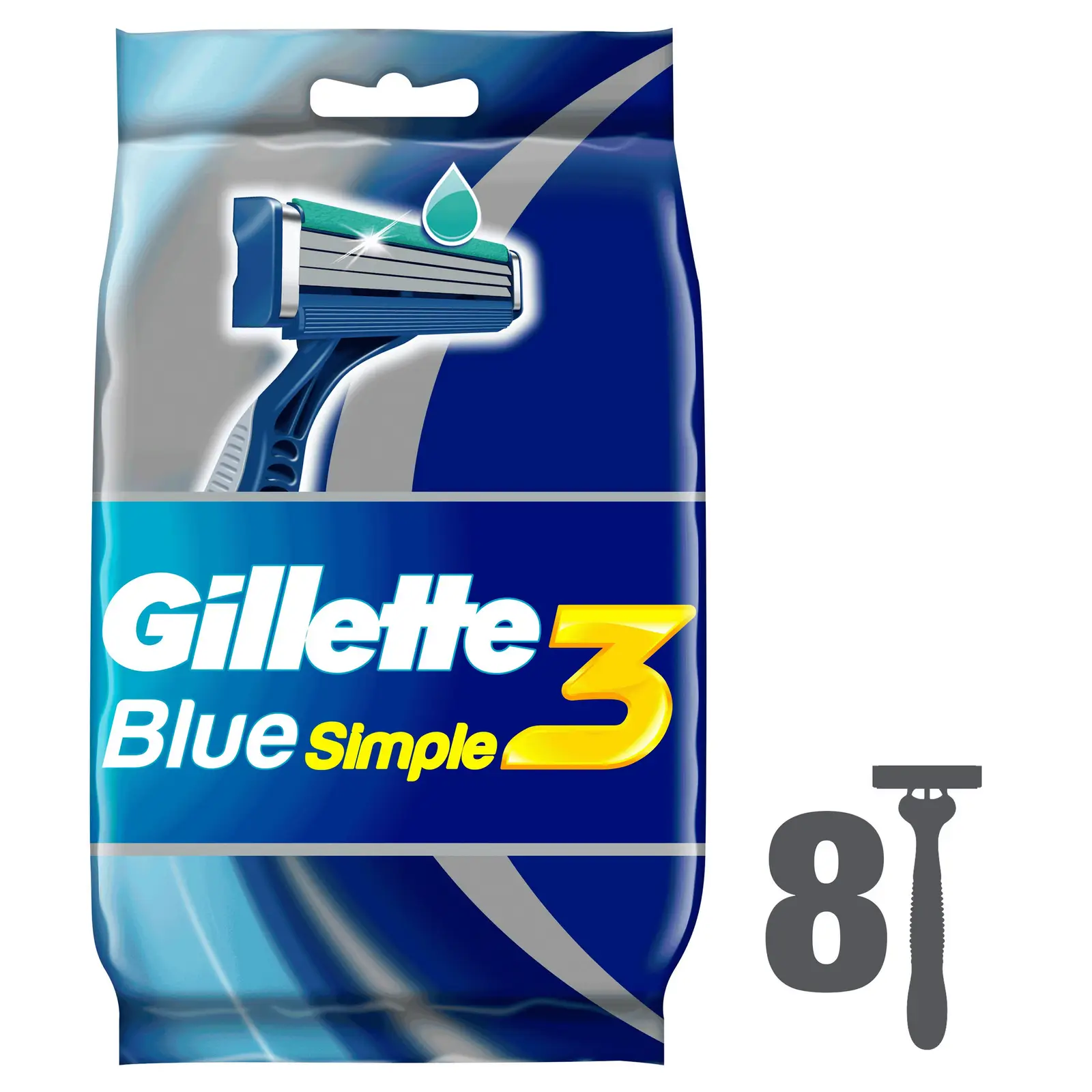 Бритва Gillette Blue Simple одноразовая 8шт